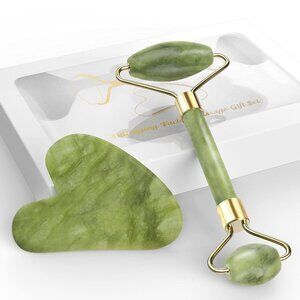 NEW Face Jade Roller & Gua Sha Scraping Massage